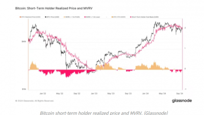 비트코인, 단기보유자 실현가격 회복