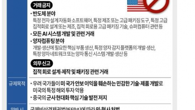 다시 불붙은 미중 ‘AI·반도체 전쟁’