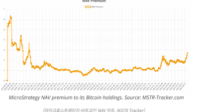 마이크로스트래티지 주식, 2.7배 프리미엄 이유는?