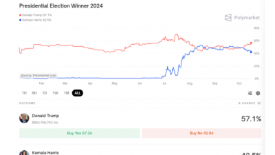트럼프 상승세가 비트코인 랠리 배경
