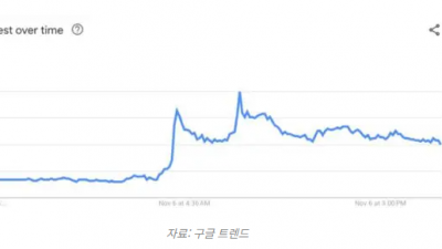 트럼프 당선 직후 비트코인 구글 검색 급증