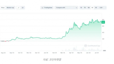 톤코인(TON) 올해 들어 342% 상승