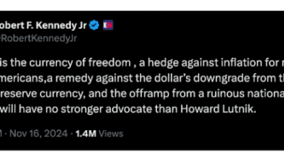 “비트코인에 재산 대부분 투자”–케네디