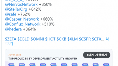 제타체인(Zetachain) 네트워크 환경 개선 후 개발활동 상승
