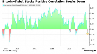 뉴욕증시 폭락에도 비트코인 선전
