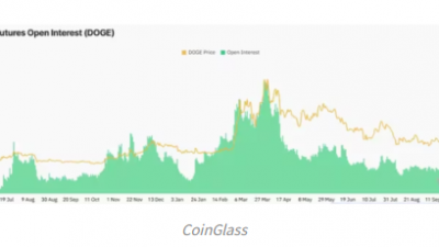 도지코인 미결제약정, 사상 최고치 접근
