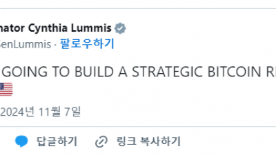 전략적 비트코인 비축 시작한다