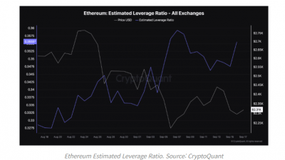 이더리움, 레버리지 높은 베팅 증가