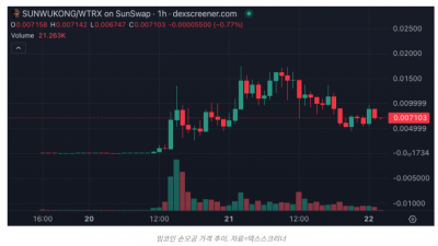 트론 밈코인 ‘손오공’ 대박, 56만% 상승